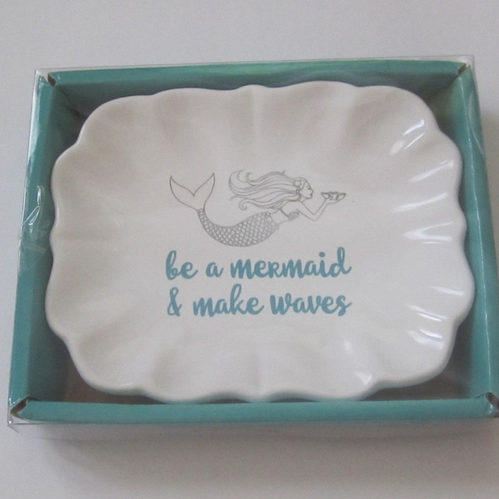 Be  a  Mermaid  &  make  waves  trinket  dish